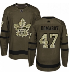 Youth Adidas Toronto Maple Leafs 47 Leo Komarov Authentic Green Salute to Service NHL Jersey Youth Adidas Toronto Maple Leafs 47 Leo Komarov Authentic Green Salute to Service NHL Jersey