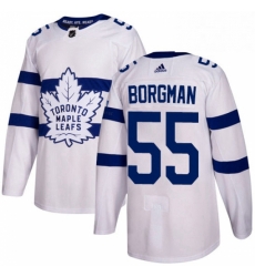 Youth Adidas Toronto Maple Leafs 55 Andreas Borgman Authentic White 2018 Stadium Series NHL Jersey Youth Adidas Toronto Maple Leafs 55 Andreas Borgman Authentic White 2018 Stadium Series NHL Jersey