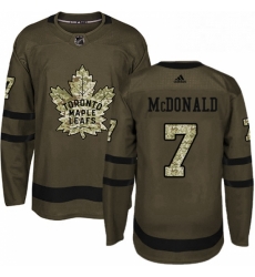 Youth Adidas Toronto Maple Leafs 7 Lanny McDonald Authentic Green Salute to Service NHL Jersey Youth Adidas Toronto Maple Leafs 7 Lanny McDonald Authentic Green Salute to Service NHL Jersey