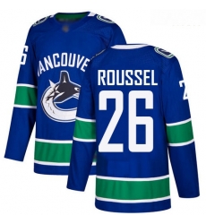 Canucks #26 Antoine Roussel Blue Home Authentic Stitched Hockey Jersey Canucks #26 Antoine Roussel Blue Home Authentic Stitched Hockey Jersey