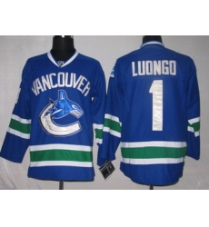 Hockey Jerseys Vancouver Canucks 1 Roberto Luongo BLUE Hockey Jerseys Vancouver Canucks 1 Roberto Luongo BLUE