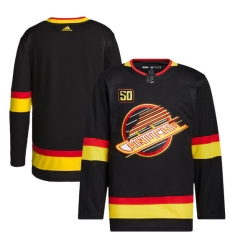 Men Vancouver Canucks Blank 50th Anniversary Black Stitched jersey Men Vancouver Canucks Blank 50th Anniversary Black Stitched jersey