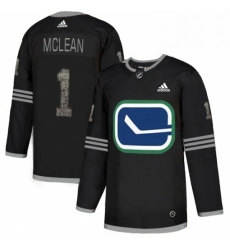 Mens Adidas Vancouver Canucks 1 Kirk Mclean Black 1 Authentic Classic Stitched NHL Jersey Mens Adidas Vancouver Canucks 1 Kirk Mclean Black 1 Authentic Classic Stitched NHL Jersey