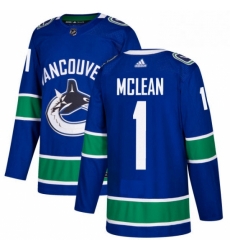 Mens Adidas Vancouver Canucks 1 Kirk Mclean Premier Blue Home NHL Jersey Mens Adidas Vancouver Canucks 1 Kirk Mclean Premier Blue Home NHL Jersey