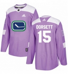Mens Adidas Vancouver Canucks 15 Derek Dorsett Authentic Purple Fights Cancer Practice NHL Jersey Mens Adidas Vancouver Canucks 15 Derek Dorsett Authentic Purple Fights Cancer Practice NHL Jersey