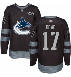 Mens Adidas Vancouver Canucks 17 Nic Dowd Authentic Black 1917 2017 100th Anniversary NHL Jerse Mens Adidas Vancouver Canucks 17 Nic Dowd Authentic Black 1917 2017 100th Anniversary NHL Jerse