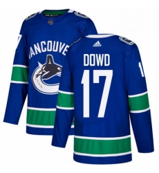 Mens Adidas Vancouver Canucks 17 Nic Dowd Authentic Blue Home NHL Jerse Mens Adidas Vancouver Canucks 17 Nic Dowd Authentic Blue Home NHL Jerse