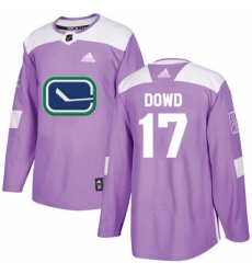 Mens Adidas Vancouver Canucks 17 Nic Dowd Authentic Purple Fights Cancer Practice NHL Jerse Mens Adidas Vancouver Canucks 17 Nic Dowd Authentic Purple Fights Cancer Practice NHL Jerse