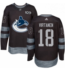 Mens Adidas Vancouver Canucks 18 Jake Virtanen Authentic Black 1917 2017 100th Anniversary NHL Jersey Mens Adidas Vancouver Canucks 18 Jake Virtanen Authentic Black 1917 2017 100th Anniversary NHL Jersey
