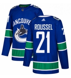 Mens Adidas Vancouver Canucks 21 Antoine Roussel Authentic Blue Home NHL Jersey Mens Adidas Vancouver Canucks 21 Antoine Roussel Authentic Blue Home NHL Jersey