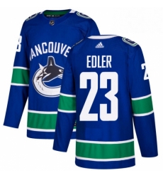 Mens Adidas Vancouver Canucks 23 Alexander Edler Authentic Blue Home NHL Jersey Mens Adidas Vancouver Canucks 23 Alexander Edler Authentic Blue Home NHL Jersey