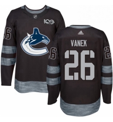 Mens Adidas Vancouver Canucks 26 Thomas Vanek Premier Black 1917 2017 100th Anniversary NHL Jersey Mens Adidas Vancouver Canucks 26 Thomas Vanek Premier Black 1917 2017 100th Anniversary NHL Jersey