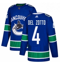 Mens Adidas Vancouver Canucks 4 Michael Del Zotto Premier Blue Home NHL Jersey Mens Adidas Vancouver Canucks 4 Michael Del Zotto Premier Blue Home NHL Jersey