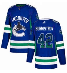 Mens Adidas Vancouver Canucks 42 Alex Burmistrov Authentic Blue Drift Fashion NHL Jersey Mens Adidas Vancouver Canucks 42 Alex Burmistrov Authentic Blue Drift Fashion NHL Jersey