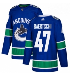 Mens Adidas Vancouver Canucks 47 Sven Baertschi Authentic Blue Home NHL Jersey Mens Adidas Vancouver Canucks 47 Sven Baertschi Authentic Blue Home NHL Jersey