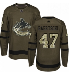 Mens Adidas Vancouver Canucks 47 Sven Baertschi Authentic Green Salute to Service NHL Jersey Mens Adidas Vancouver Canucks 47 Sven Baertschi Authentic Green Salute to Service NHL Jersey