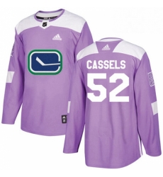 Mens Adidas Vancouver Canucks 52 Cole Cassels Authentic Purple Fights Cancer Practice NHL Jersey Mens Adidas Vancouver Canucks 52 Cole Cassels Authentic Purple Fights Cancer Practice NHL Jersey