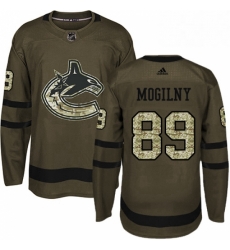Mens Adidas Vancouver Canucks 89 Alexander Mogilny Authentic Green Salute to Service NHL Jersey Mens Adidas Vancouver Canucks 89 Alexander Mogilny Authentic Green Salute to Service NHL Jersey