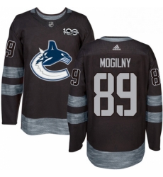 Mens Adidas Vancouver Canucks 89 Alexander Mogilny Premier Black 1917 2017 100th Anniversary NHL Jersey Mens Adidas Vancouver Canucks 89 Alexander Mogilny Premier Black 1917 2017 100th Anniversary NHL Jersey