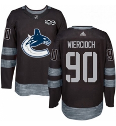 Mens Adidas Vancouver Canucks 90 Patrick Wiercioch Authentic Black 1917 2017 100th Anniversary NHL Jersey Mens Adidas Vancouver Canucks 90 Patrick Wiercioch Authentic Black 1917 2017 100th Anniversary NHL Jersey