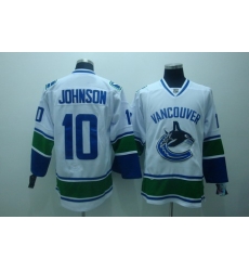 Vancouver Canucks 10 johnson white Hockey Jerseys Vancouver Canucks 10 johnson white Hockey Jerseys