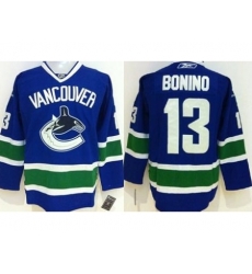 Vancouver Canucks #13 Nick Bonino Blue Stitched Jersey Vancouver Canucks #13 Nick Bonino Blue Stitched Jersey