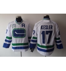 Vancouver Canucks 17 Ryan Kesler 40th Anniversary A Patch White Jersey Vancouver Canucks 17 Ryan Kesler 40th Anniversary A Patch White Jersey