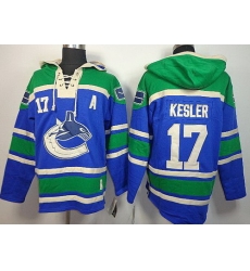 Vancouver Canucks 17 Ryan Kesler Blue Lace-Up NHL Jersey Hoodies Vancouver Canucks 17 Ryan Kesler Blue Lace-Up NHL Jersey Hoodies
