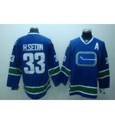 Vancouver Canucks 33 H.Sedin Blue Jersey 3rd A patch Vancouver Canucks 33 H.Sedin Blue Jersey 3rd A patch