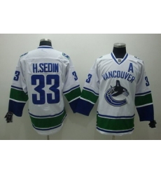 Vancouver Canucks 33 H.Sedin white Jersey A patch Vancouver Canucks 33 H.Sedin white Jersey A patch