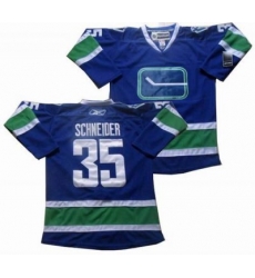 Vancouver Canucks #35 Schneider blue 3rd Jersey Vancouver Canucks #35 Schneider blue 3rd Jersey