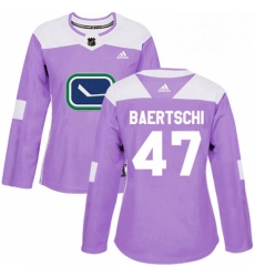 Womens Adidas Vancouver Canucks 47 Sven Baertschi Authentic Purple Fights Cancer Practice NHL Jersey Womens Adidas Vancouver Canucks 47 Sven Baertschi Authentic Purple Fights Cancer Practice NHL Jersey