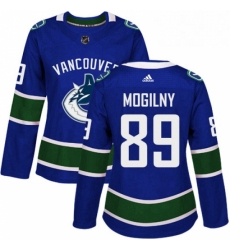 Womens Adidas Vancouver Canucks 89 Alexander Mogilny Premier Blue Home NHL Jersey Womens Adidas Vancouver Canucks 89 Alexander Mogilny Premier Blue Home NHL Jersey