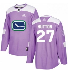 Youth Adidas Vancouver Canucks 27 Ben Hutton Authentic Purple Fights Cancer Practice NHL Jersey Youth Adidas Vancouver Canucks 27 Ben Hutton Authentic Purple Fights Cancer Practice NHL Jersey
