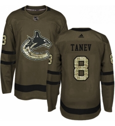 Youth Adidas Vancouver Canucks 8 Christopher Tanev Premier Green Salute to Service NHL Jersey Youth Adidas Vancouver Canucks 8 Christopher Tanev Premier Green Salute to Service NHL Jersey