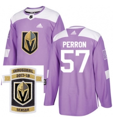 Adidas Golden Knights #57 David Perron Purple Authentic Fights Cancer Stitched NHL Inaugural Season Patch Jersey Adidas Golden Knights #57 David Perron Purple Authentic Fights Cancer Stitched NHL Inaugural Season Patch Jersey