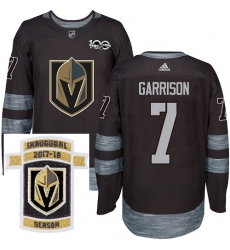 Adidas Golden Knights #7 Jason Garrison Black 1917 2017 100th Anniversary Stitched NHL Inaugural Season Patch Jersey Adidas Golden Knights #7 Jason Garrison Black 1917 2017 100th Anniversary Stitched NHL Inaugural Season Patch Jersey