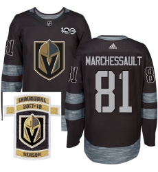 Adidas Golden Knights #81 Jonathan Marchessault Black 1917 2017 100th Anniversary Stitched NHL Inaugural Season Patch Jersey Adidas Golden Knights #81 Jonathan Marchessault Black 1917 2017 100th Anniversary Stitched NHL Inaugural Season Patch Jersey
