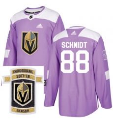 Adidas Golden Knights #88 Nate Schmidt Purple Authentic Fights Cancer Stitched NHL Inaugural Season Patch Jersey Adidas Golden Knights #88 Nate Schmidt Purple Authentic Fights Cancer Stitched NHL Inaugural Season Patch Jersey