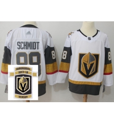Adidas Golden Knights #88 Nate Schmidt White Road Authentic Stitched NHL Inaugural Season Patch Jersey Adidas Golden Knights #88 Nate Schmidt White Road Authentic Stitched NHL Inaugural Season Patch Jersey