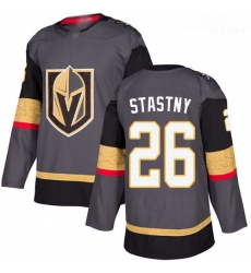 Golden Knights #26 Paul Stastny Grey Home Authentic Stitched Hockey Jersey Golden Knights #26 Paul Stastny Grey Home Authentic Stitched Hockey Jersey