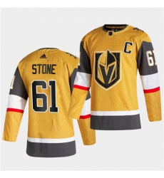 Golden Knights 61 Mark Stone 2020 21 Alternate Player Gold Jersey Golden Knights 61 Mark Stone 2020 21 Alternate Player Gold Jersey