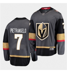 Golden Knights 7 Alex Pietrangelo 2020 21 home black Jersey Golden Knights 7 Alex Pietrangelo 2020 21 home black Jersey