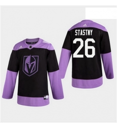 Men 26 Paul Stastny Hockey Fights Cancer Golden Knights Practice Jersey Men 26 Paul Stastny Hockey Fights Cancer Golden Knights Practice Jersey