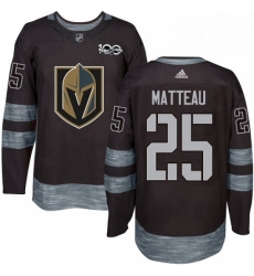 Mens Adidas Vegas Golden Knights 25 Stefan Matteau Authentic Black 1917 2017 100th Anniversary NHL Jersey Mens Adidas Vegas Golden Knights 25 Stefan Matteau Authentic Black 1917 2017 100th Anniversary NHL Jersey