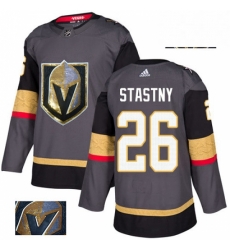 Mens Adidas Vegas Golden Knights 26 Paul Stastny Authentic Gray Fashion Gold NHL Jersey Mens Adidas Vegas Golden Knights 26 Paul Stastny Authentic Gray Fashion Gold NHL Jersey