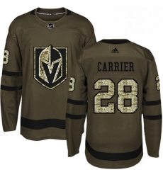 Mens Adidas Vegas Golden Knights 28 William Carrier Authentic Green Salute to Service NHL Jersey Mens Adidas Vegas Golden Knights 28 William Carrier Authentic Green Salute to Service NHL Jersey