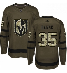 Mens Adidas Vegas Golden Knights 35 Oscar Dansk Authentic Green Salute to Service NHL Jersey Mens Adidas Vegas Golden Knights 35 Oscar Dansk Authentic Green Salute to Service NHL Jersey