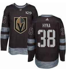 Mens Adidas Vegas Golden Knights 38 Tomas Hyka Authentic Black 1917 2017 100th Anniversary NHL Jersey Mens Adidas Vegas Golden Knights 38 Tomas Hyka Authentic Black 1917 2017 100th Anniversary NHL Jersey