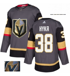 Mens Adidas Vegas Golden Knights 38 Tomas Hyka Authentic Gray Fashion Gold NHL Jersey Mens Adidas Vegas Golden Knights 38 Tomas Hyka Authentic Gray Fashion Gold NHL Jersey